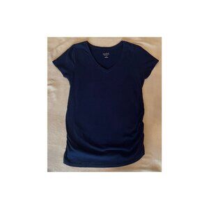 Women’s Blue Maternity V-Neck Top